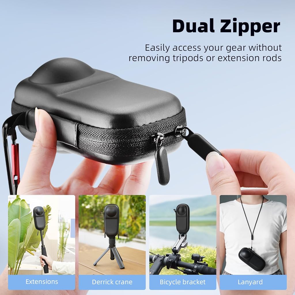 ZORBES® Carrying Case for Insta 360 X4 X5 (for Original Lens Cap), Portable Small Storage Bag Protective Cover Hard Shell Travel ZORBES® Carrying Case for Insta 360 X4 X5 (for Original Lens Cap), Portable Small Storage Bag Protective Cover Hard Shell Travel